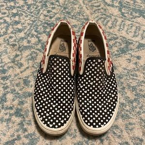 Vans x Disney Mickey polka dots sneakers, womens size 13